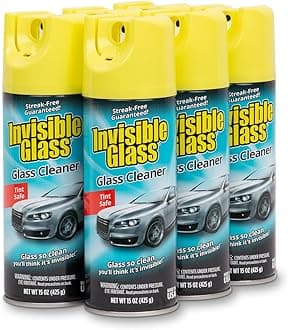 91163-6PK Premium Glass and Window Cleaner for Auto and Home Cleans Glass, Windows, Windshields, Navigation Screens, and More, Streak-Free, Ammonia-Free, Tint-Safe, 15 Oz, Pack of 6