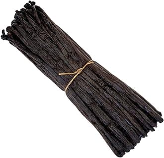 25 Organic Madagascar Vanilla Beans Grade A for Extract, Cooking Baking by VANILLA| Certified USDA Organic. Bourbon Fresh Gourmet NON-GMO Whole Pods