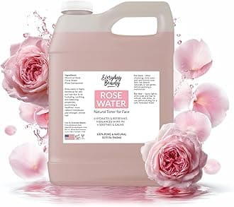 Everyday Beauty Helping You Feel Beautiful Inside And Out Rose Water Facial Toner - 32oz Bulk Alcohol-Free Vegan All Natural Refreshing for Face Hair - Uplifts, Calming & Soothing for All Skin Types