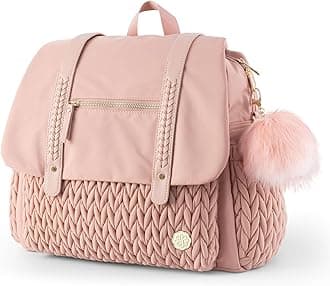 Diaper Bag BackPack Large Capacity Travel Mommy Bag Waterproof and Stylish with Changing Pad Baby Bag for Women and Girls