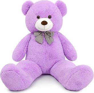 MaoGoLan Big Purple Human Size Teddy Bear 4ft 47" Giant Lavender Teddy Jumbo Lilac Bear for Girlfriend Wife