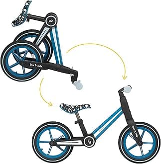skiddoü Ronny Balance Bike, Folding Learning Bike up to 30 kg, Aluminium Frame, 12 Inch Wheels