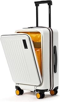 Polycarbonate The Transit Cabin Pro Luggage Small Cabin Size Poly-Carbonate Hard Sided 8 Hinomoto Wheels Suitcase For Travelling (Still Loading Brownray, 56 cm)