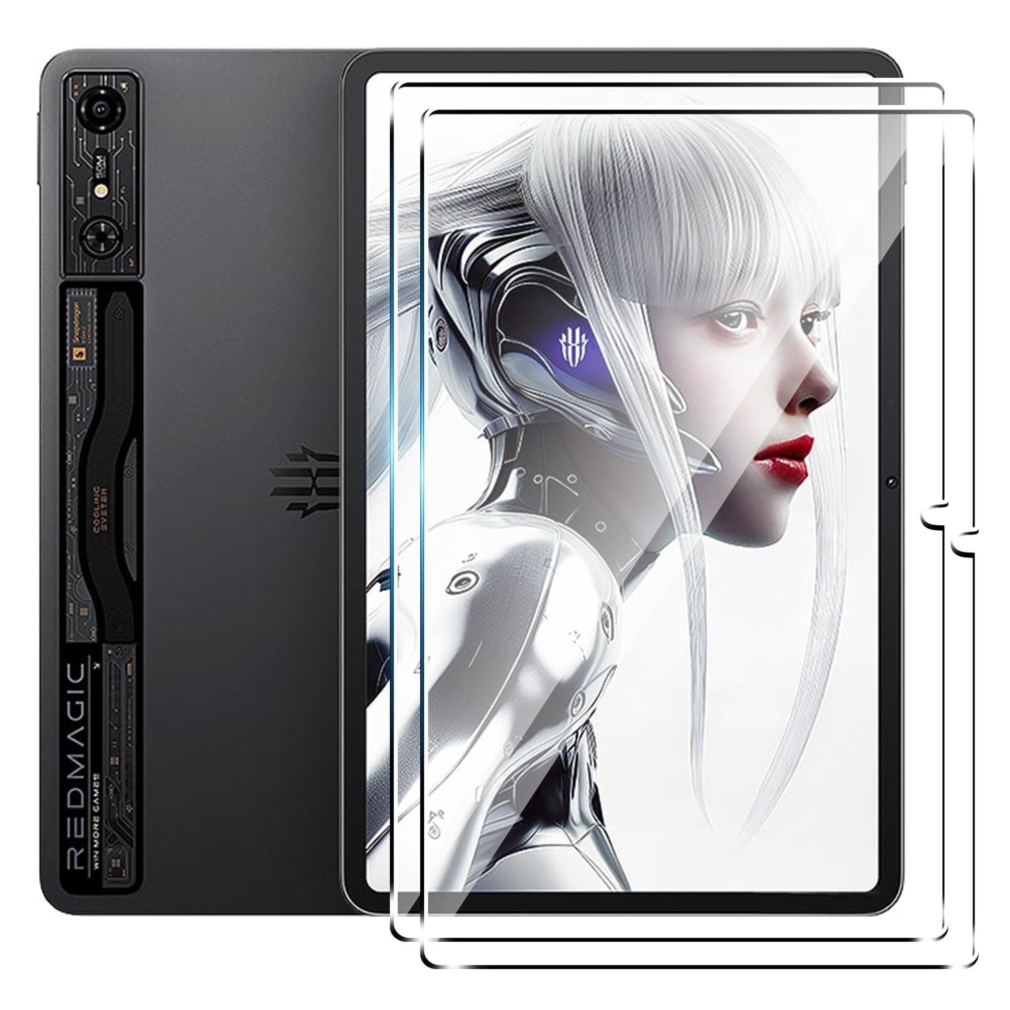 for Red Magic Nova 10.9 inch Screen Protector,9H Hardness, Anti-Scratch, Tempered Glass flim, Case Friendly,Anti-Scratch,(2PACK)