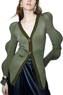 Women's Knit Cardigan Sweaters Long Sleeve Button Down Open Front Casual Outwear Trendy 2025