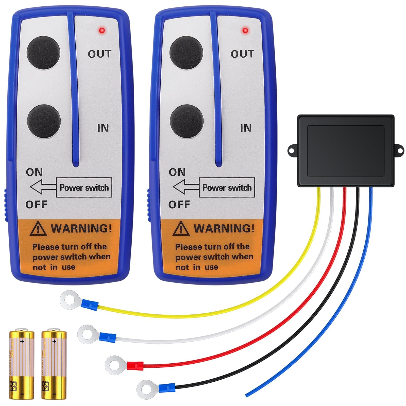 – AMTOVL Winch Remote Controller Wireless Winch Remote Control Kit 12V Up to 30M For JEEP ATV SUV