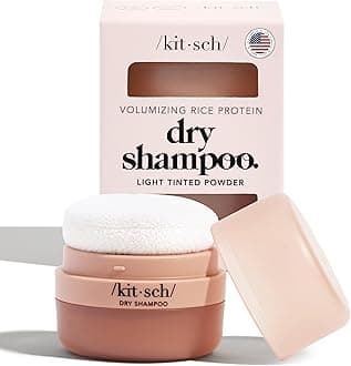Dry Shampoo Powder with Rice Protein for Women & Men - Volumizing, Unscented, No White Cast, Non Toxic, Organic, Paraben & Benzene Free, Non Aerosol for Oily & Light Hair, Travel Size - 8g