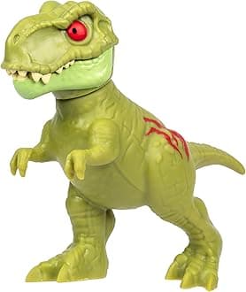 Jurassic World Rebirth Dino Rampage Tyrannosaurus Rex, Super Squishy And Stretchy, With Rampage Action Chomping Jaws