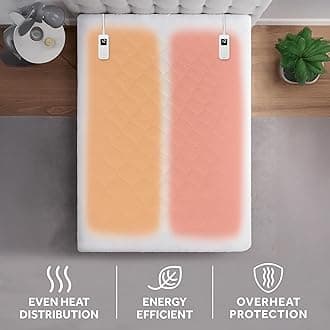 Sunbeam Water Resistant Padded Mattress Pad - King