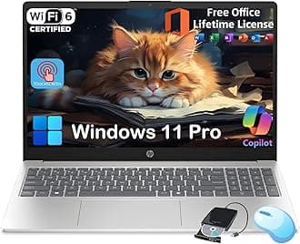 Flagship 15.6 Touchscreen Laptop Computer - w/MS Office Lifetime • Intel 13th Gen Core i3 (Up to 4.5GHz) • HD Touch Display • for Business & Student • AI Copilot • Win 11 Pro (32GB RAM | 1TB SSD)