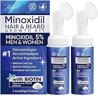 5% Minoxidil Foam for Men and Women, Minoxidil for Men Foam for Hair and Beard, Minoxidil for Women Hair Growth (4 Ounce)