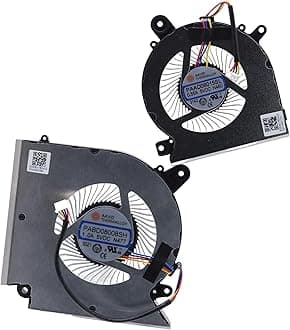 Deal4GO CPU & GPU Graphics Cooling Fan Replacement for MSI GF66 GL66 GF76 GL76 WF76 MS-1541 MS-1583 MS-1584 MS-17L1 MS-17L4, Black, PABD08008SH