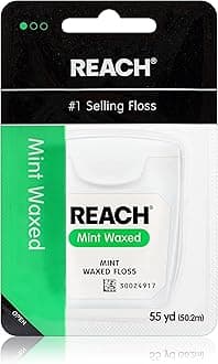 Waxed Dental Floss | Effective Plaque Removal, Extra Wide Cleaning Surface | Shred Resistance & Tension, Slides Smoothly & Easily, PFAS FREE | Mint Flavored, 55 Yards, 1 Pack