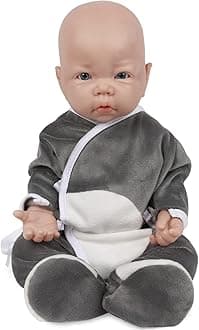17 inch Full Body Silicone Baby Doll That Look Real Boy,Not Vinyl Material Dolls,Eyes Open Realistic Reborn Baby Doll,Real Baby Doll,Lifelike Baby Dolls
