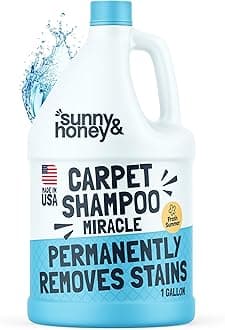 - Carpet Cleaner Solution - Deep Stain Remover & Surface Deodorizer - Pet & Rug Cleaner - Upholstery Cleaning for Machine Use (128 fl oz, Fresh Summer Scent)