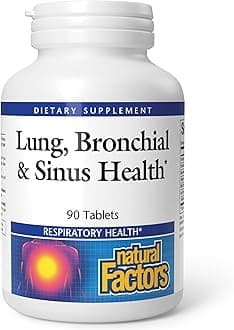 Natural Factors - Lung, Bronchial & Sinus Health Tablets (90 Tabs, 48618)