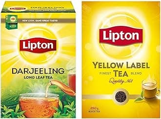 Lipton Darjeeling Tea 250 g + Lipton Yellow Label Tea, 250g powder