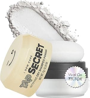 I DEW CARE Biotin Clarifying Dry Shampoo - Tap Secret Original | Strengthening & Volumizing, Powder Type, Refillable, Travel size, Non-aerosol, Brunette, Korean Ginseng, Dry Shampoo for Women, 0.24 Oz