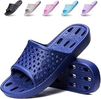 Shower Shoes Men Quick Drying Women Shower Sandals Non-Slip Comfortable House Slippers Bathroom Hotel Flip Flops Slides With Students Gym