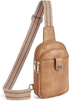 BOSTANTEN Sling Bag Women Leather CrossBody Purse Small Sling Bags for Women Fanny Pack Travel