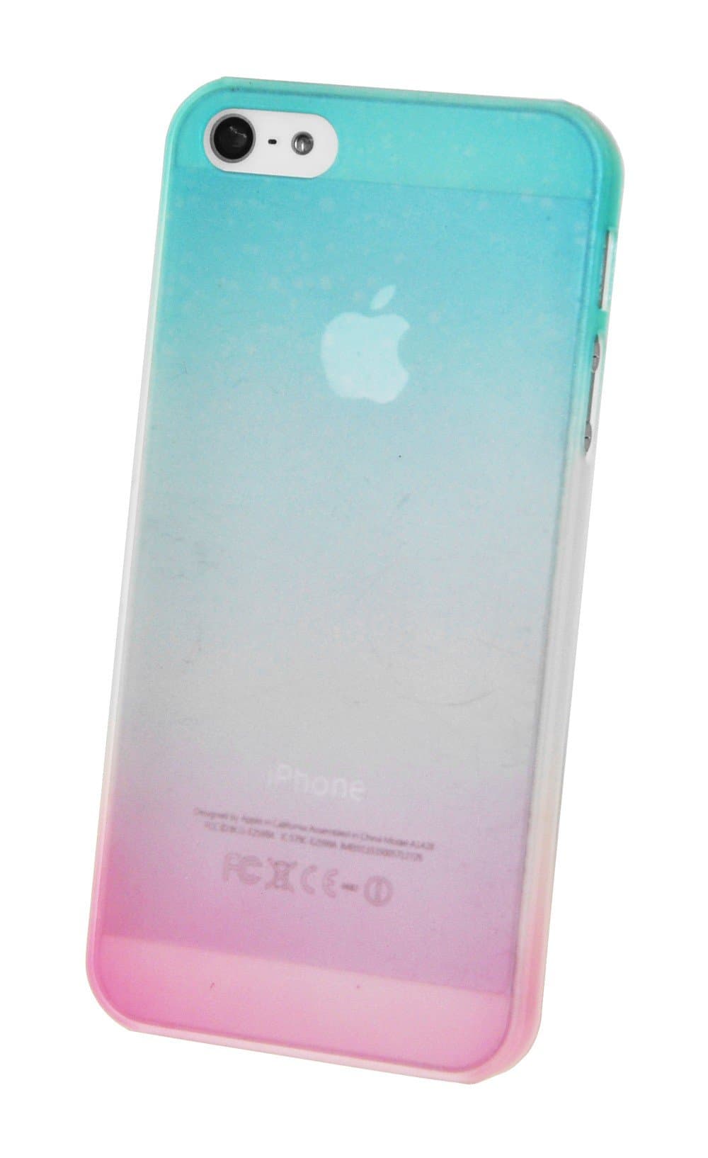 CIRCLE CASE (TM) #circlecase Case for iPhone 5 / 5S - Translucent Gradient Ultra Slim (Turquoise Pink) (EAN CODE : 9868561810275)