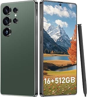 I25 Ultra: Powerhouse 16GB/512GB, 2-Day 7000mAh Battery, Huge 6.99" Android 14 Phone w/Built-in Stylus - Your All-in-One Device The Superior Choice (Green)