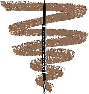 NYX Professional Makeup Brow Pencil, Micro Brow Dual Ended Ultrafine Pencil Tip with Mechanical Brow Tool and Spoolie Brush, Vegan Formula, Shade: Taupe