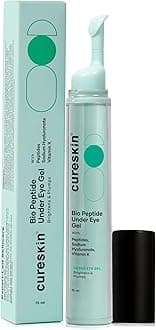 Under Eye Gel for Dark Circles for Women and Men | Bio-Peptide Under Eye Gel to Reduce Dark Circles, Puffiness & Wrinkles | Under Eye Cream for Men and Women