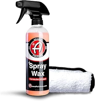 Adam's Polishes Spray Wax Kit - Advanced Carnauba Car Wax | Car Spray Polish | During Car Wash Paste Wax Clay Bar & Buffer Polisher For Ultimate Protection On Paint Wheels Windows | Cleaning Supplies
