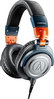 Audio-Technica Studio Monitor Headphones Exclusive Color ATH-M50x LAB Wired/Studio Recording/Mixing/DJ/Trackmaking/Gaming