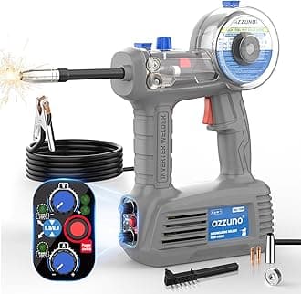 AZZUNO 100Amp Handheld MIG Welder Machine, Gasless MIG Welder Machine, Portable Flux MIG Welding Machine 100V