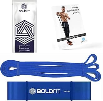 BoldfitHeavy Resistance Band for Workout Set Exercise & Stretching Pull Up Bands for Home Exercise Bands for Gym Men & Women Resistance Bands Loop Bands Toning Bands Resistance Band for Men
