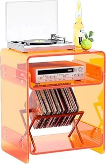 Clear Acrylic 3-Tier End Table/Nightstand – Sleek Bedside Storage with Durable Design, Perfect for Bedrooms, Living Rooms, or Modern Interiors – Ideal as a Bedside Table or Sofa Side Piece