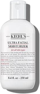 Kiehl's Ultra Facial Moisturiser, Face Moisturiser For Women & Men, Suitable for All Skin Types, Fragrance-Free, 250ml