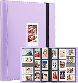 Veicevol 560 Pockets Photo Album for Fujifilm Instax Mini Camera, Album for Polaroid Photo, Photo Album for Fujifilm Instax Mini 12 11 9 40 90 8 EVO LIPLAY Instant Camera, Purple