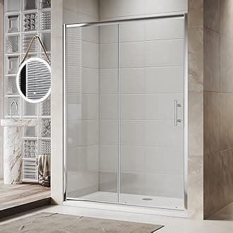 1400mm Sliding Shower Screen Panel 8mm Premium Safety Easy Clean Glass for Bath Shower Enclosure Cubicle Door
