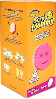 Scrub Daddy Scrub Mommy Variety Pack - Scratch-Free Multipurpose Dish Sponge - BPA Free & Made with Polymer Foam - Stain, Mold & Odor Resistant Kitchen Sponge (6 Count)