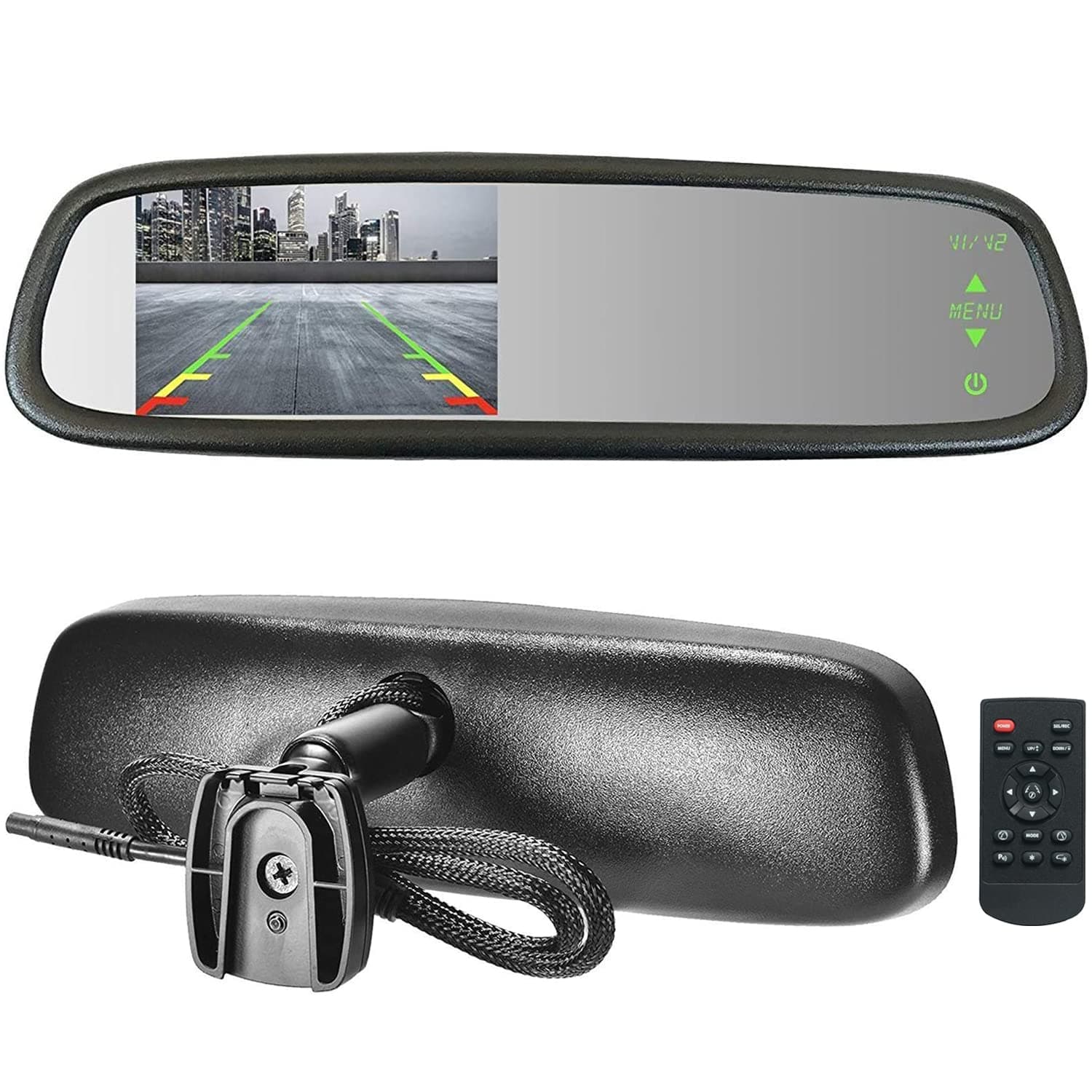 Auto Adjusting Brightness LCD + Parking Lines/Remote