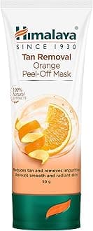 Himalaya Tan Removal Peel off Mask - Orange and Honey, 50g Tube