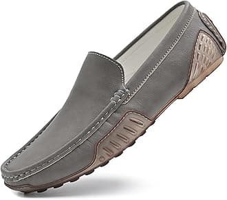 LUODENGLANGMen's Loafers Casual Shoes Slip On Driving Loafers Penny Loafers with Rubber Sole Soft Light-Weight Flats Boat Free Shoes…