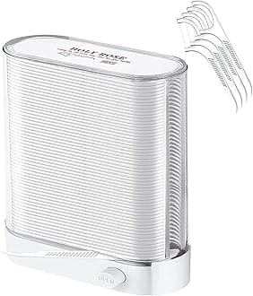 Holy Rose Dental Floss Picks Dispenser,Adults for Clean Teeth Floss Sticks Toothpick,Automatic Pop-Up Organiser Case with Flossers 88 Count,Flosser Holder Container is Perfect Tool for Tooth Care.