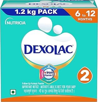 Infant Formula Milk Powder for Babies - Stage 2 (6 to 12 Months) - with 100% Lactose and 36 Vital Nutrients - 1.2 Kg Large Pack
