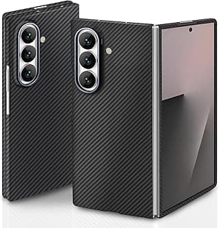 for Samsung Galaxy Z Fold 7 Case, 600D Carbon Fiber Fold 7 Case with Precision Full Camera Protection, Ultra-Slim Aramid Fiber Phone Cover with Nonslip Case-Less Touch Feeling（Matte Black）