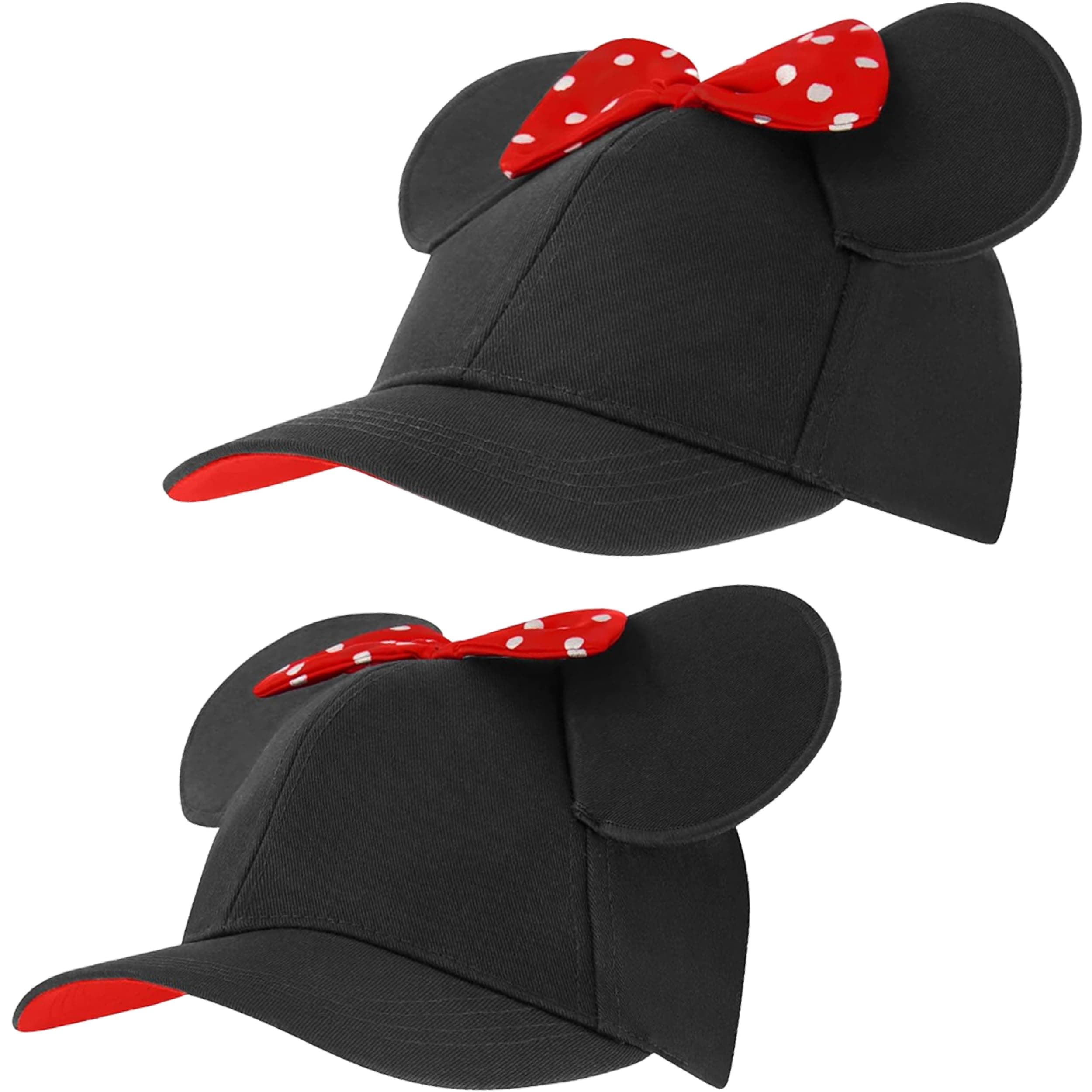 Girls Baseball Cap, Minnie Mouse Ears Hat Mommy & Me Adjustable For Ages 2-7