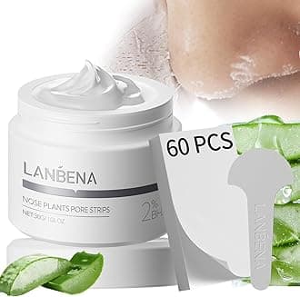 LANBENA Blackhead Remover Mask, LANBENA Blackhead Strips Blackhead Mask Peel off Mask Facial Pore Cleanser Purifying Face Mask Nose strips (1.05 Ounce)