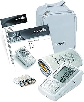 Microlife BP A3 Plus Upper Arm Blood Pressure Monitor | BIHS A/A Validated for Clinical Accuracy | MAM 3-Reading Average & Pulse Arrhythmia Detection | 2 User Memory | Includes M-L Cuff (22-42cm)