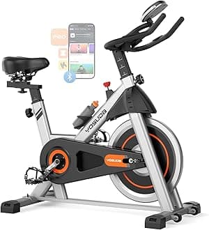 YOSUDA Indoor Cycling Bike Brake Pad/Magnetic Stationary Bike - Cycle Bike with Tablet Mount & Comfortable Seat Cushion