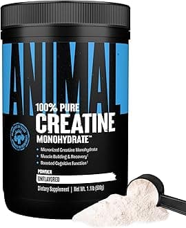 Creatine Monohydrate Powder - Micronized Creatine for Women and Men, Supports Muscle Growth, Strength, Endurance, Recovery and ATP Production, Gym & Workout Supplements - Unflavored, 500g