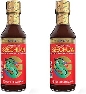 Spicy Gluten Free Szechuan Sauce - Non-GMO - 10 oz. Bottles - 2 pack