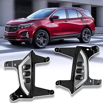BINQIGOO Front Bumper Fog Light Turn Signal Assembly Daytime Running Lamp Compatible With Chevy Chevrolet Equinox 2022 2023 2024 LS LT Fleet RS Premier